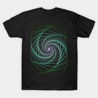 Paint geometric blue abstract galaxy T-Shirt